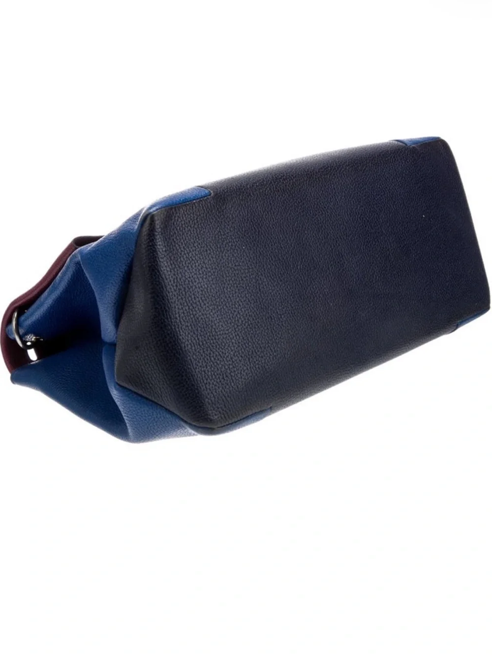 Ted Baker Colorblock Leather Fold-Over Clutch - Burgundy, Blue and Navy